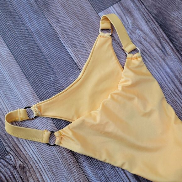 Lulus Bikini Swim Bottom Womens Size M Yellow Beach NWT - Picture 5 of 6